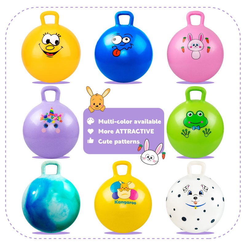 EVERICH TOY Hopper Ball, Unicorn Hopping Toys for Kids, 18 Inch Bouncy Ball with Handle, Purple Inflatable Bouncing Hoppity Hop Toys for Boys and Girls Gifts - Image 5